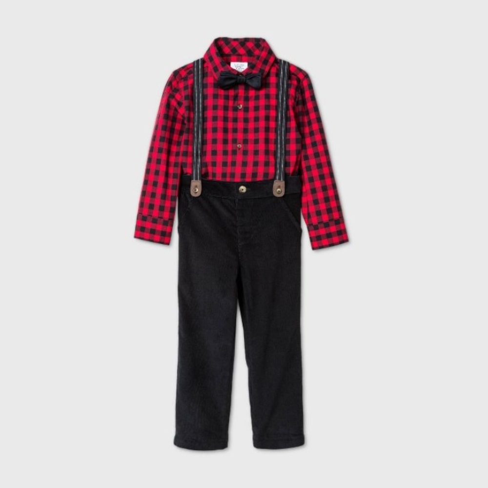 3 pc Boys Buffalo Check just one you by Carter’s